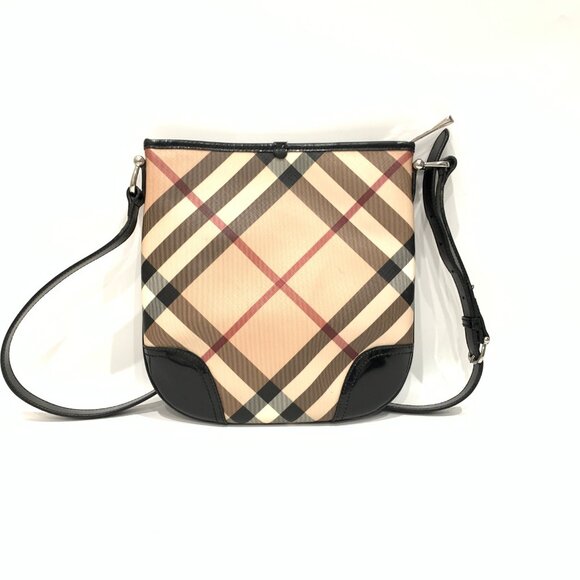 Burberry Beige Nova Check Crossbody Bag Sku#85973 (gently used) - Picture 2 of 10